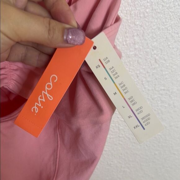 Colsie Pink Bodysuit- Size large - Picture 2 of 7